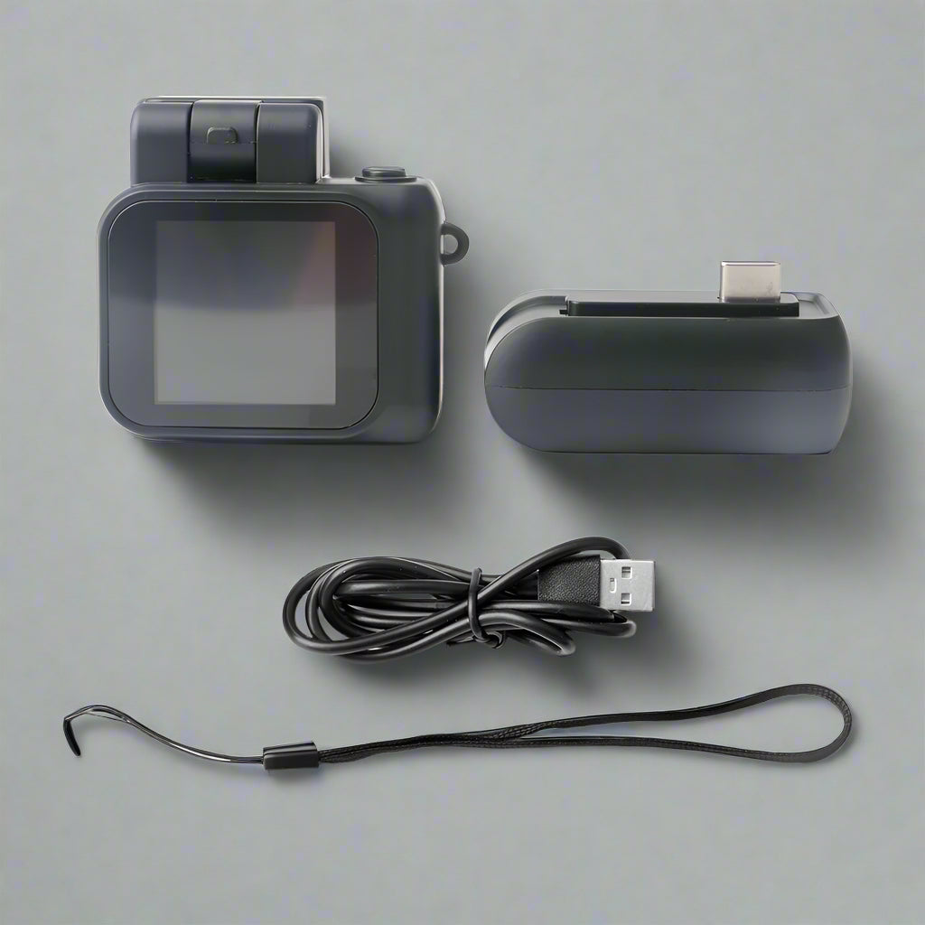 Mini Camera with Screen HD 1080P with Flash Lamp and Battery Dock Portable Retro Ultra Compact Mini Camera Video Recorder Y4000